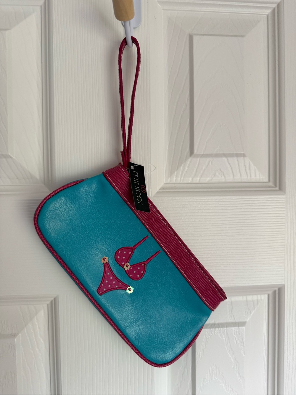 Y2K minicci wristlet clutch new with tags